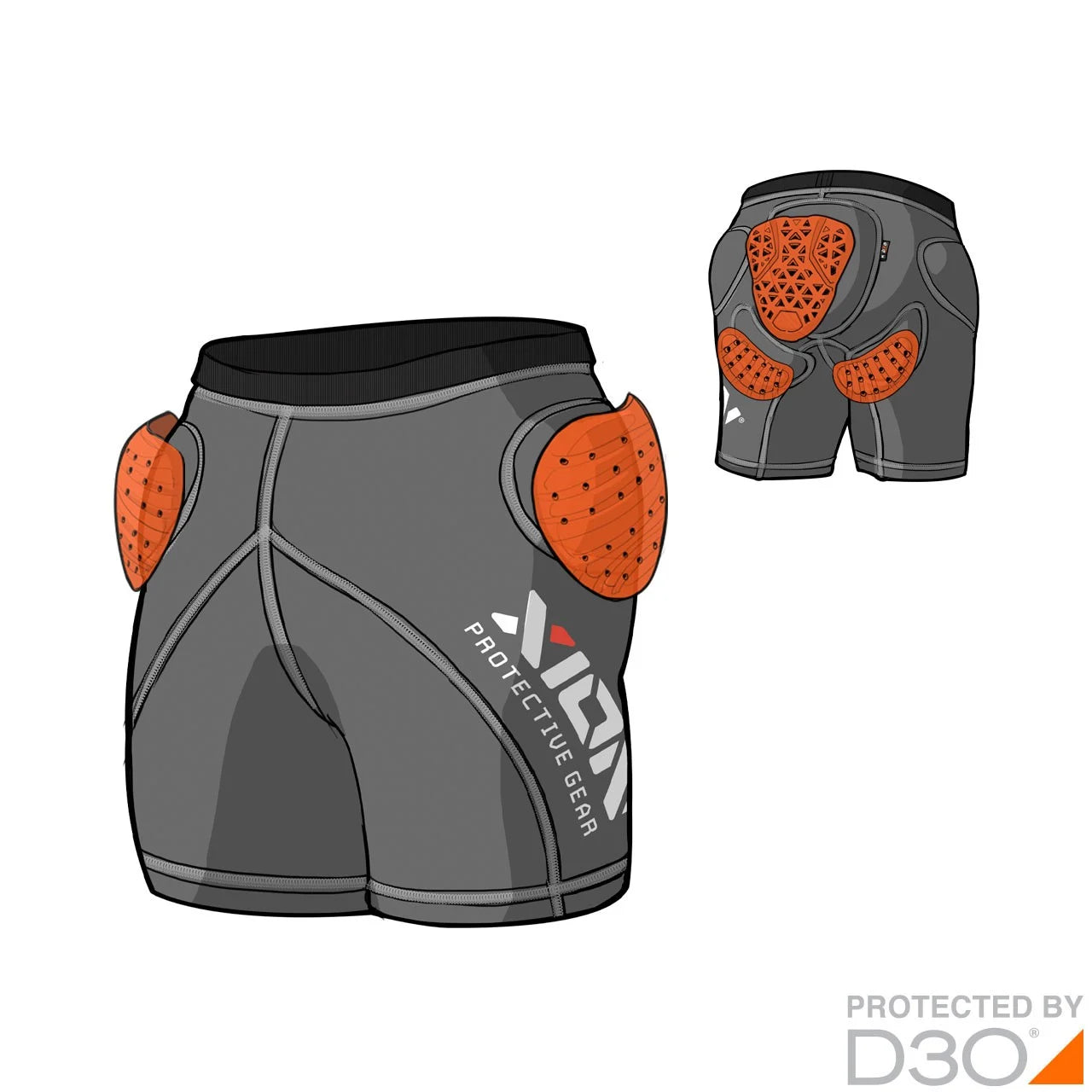 XION PG Womens Shorts Freeride Evo – D3O