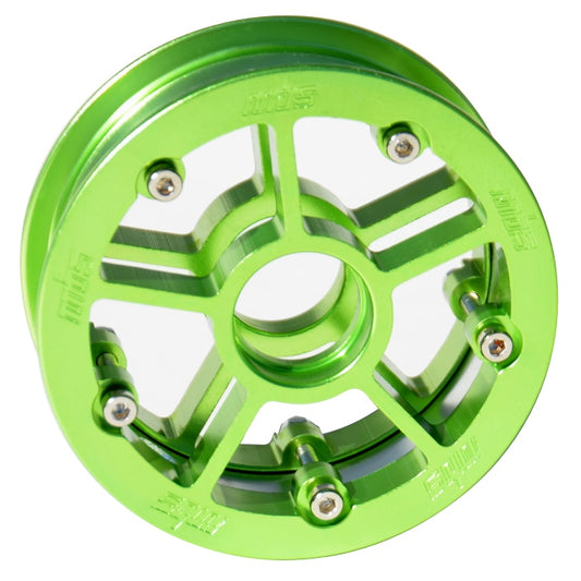 13246 - MBS Rock Star Pro Hub - Green Aluminum