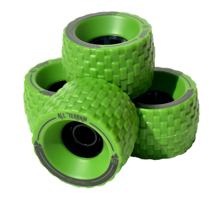 13406 - MBS All Terrain Longboard Wheel Set - Green